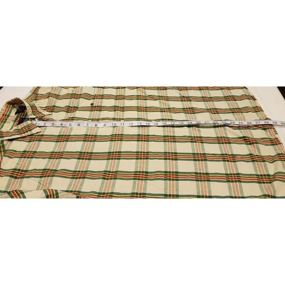 Nautica Jeans Company Y2K Mens XL Plaid LS Button Down Shirt EUC 100% Cotton - Picture 8 of 9